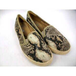 Clarks Collection Soft Cushion Womens Size 7. 5 Reptile Print Gray Slip On